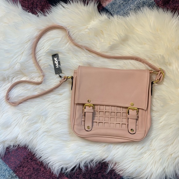 MoDa Handbags - [NWT Crossbody] Blush Faux Leather Handbag